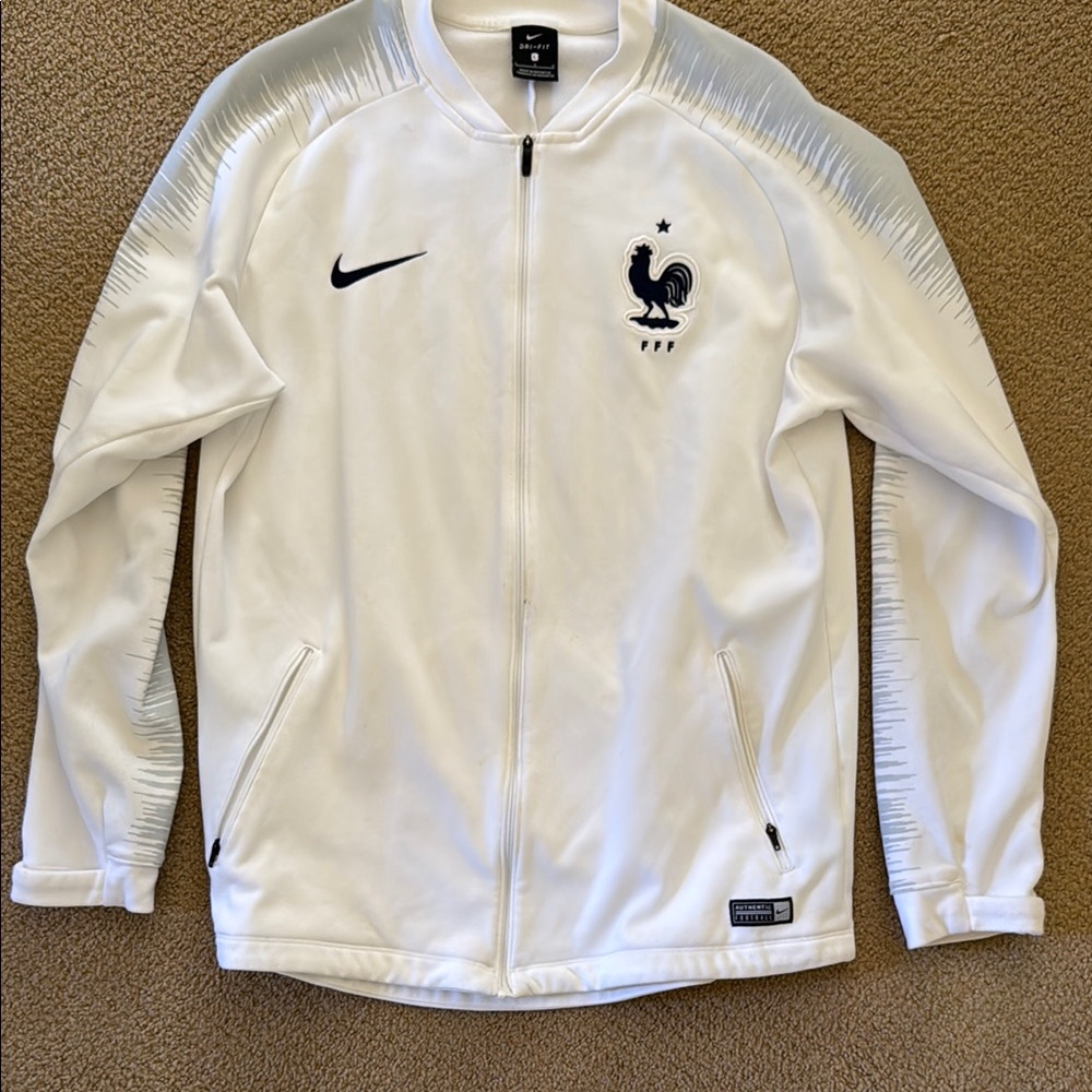 Nike White Athletic Jacket from France National Team official store
